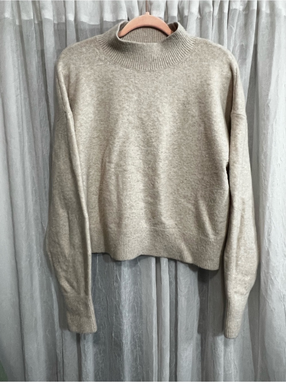 & Other Stories Sandstone Mockneck Sweater
